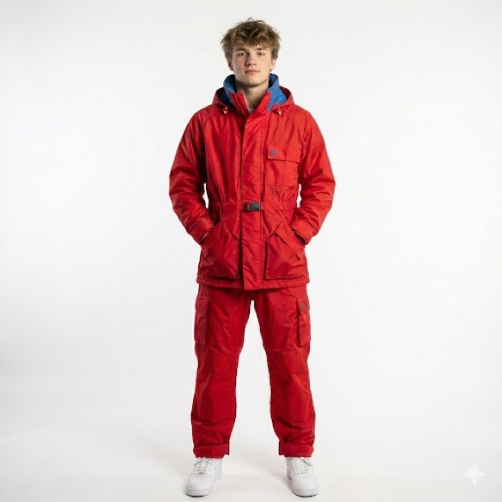 North Sails Unisex Foul Weather Rain Suit Red Small